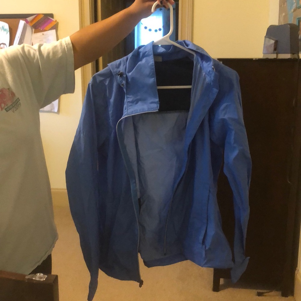 Blue Columbia medium rain jacket